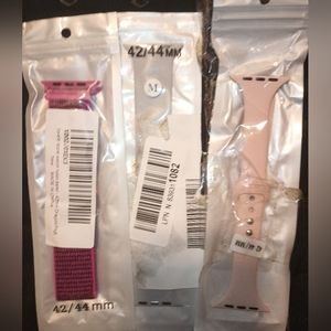 Three Apple Compatible Watch Bands 38/40 New